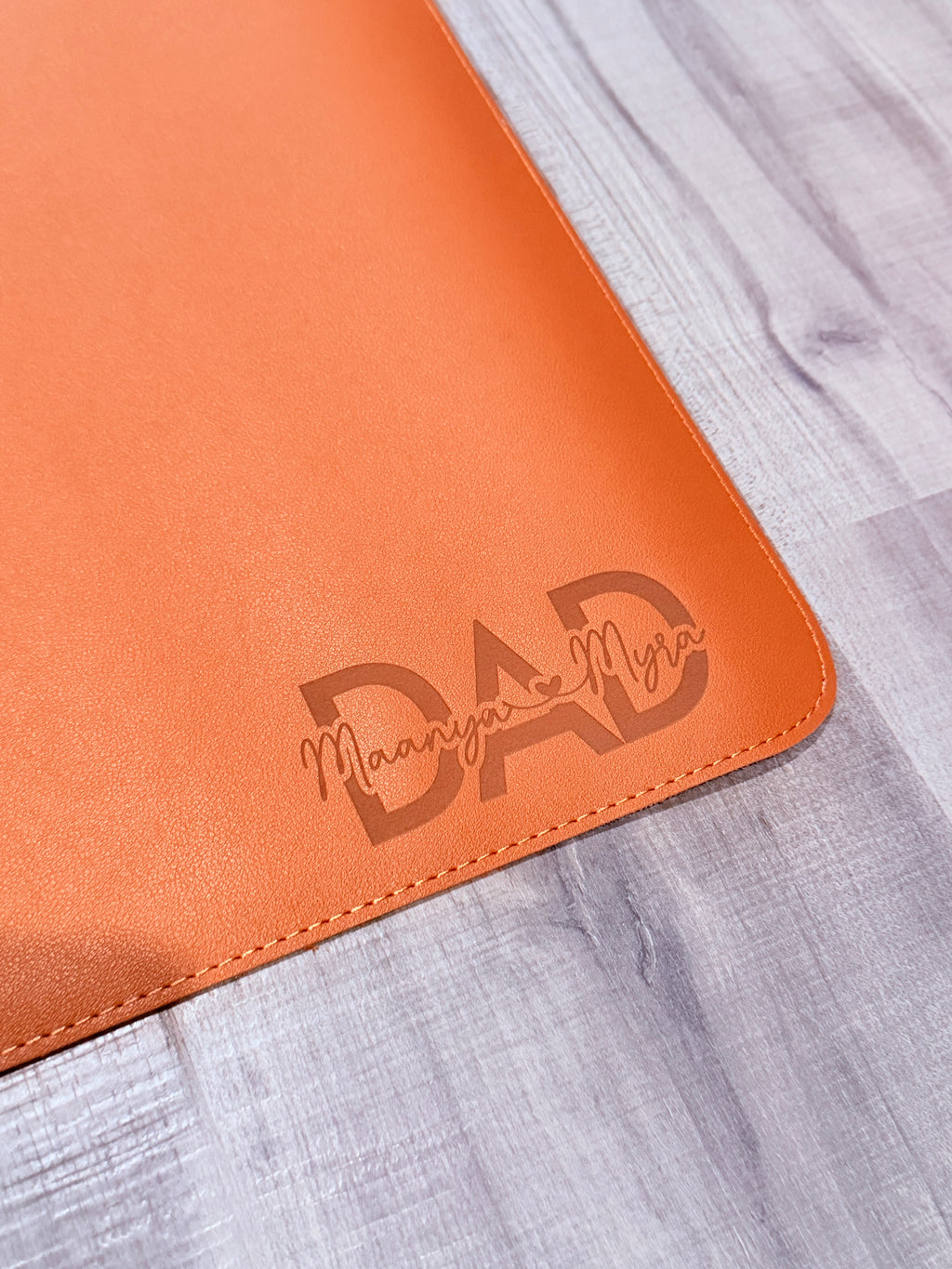 Personalized Leather Desk Mat – Father’s Day Gift for Dad