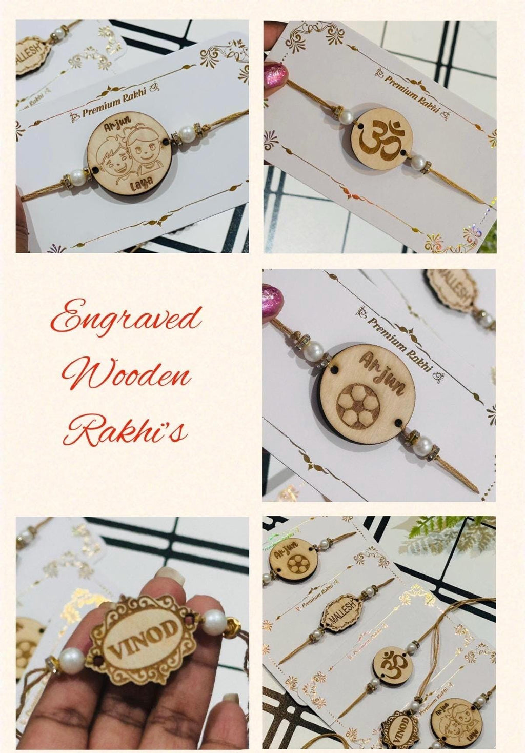 Wood Rakhi, Engraved Rakhis, Rakhi, Rakhi for Brother, Rakhis, Custom Rakhis, Personalized Rakhis, wooden Rakhi, Custom Name Rakhis, Rakhis