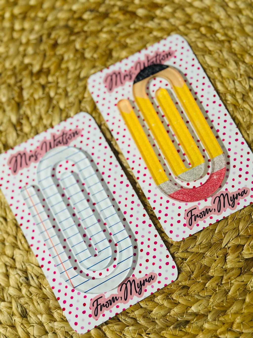 Personalized Jumbo Paperclip for Teacher Gift – Custom Name Clip, Teacher Appreciation, End of Year, Desk Accessory, Teacher Gift, Paperclip