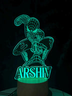 Spiderman Night Light, Kids Night Light, Cute Night Light, Custom Night Light, Gift for Kids, Personalized Night Light, Night Light, Gifts