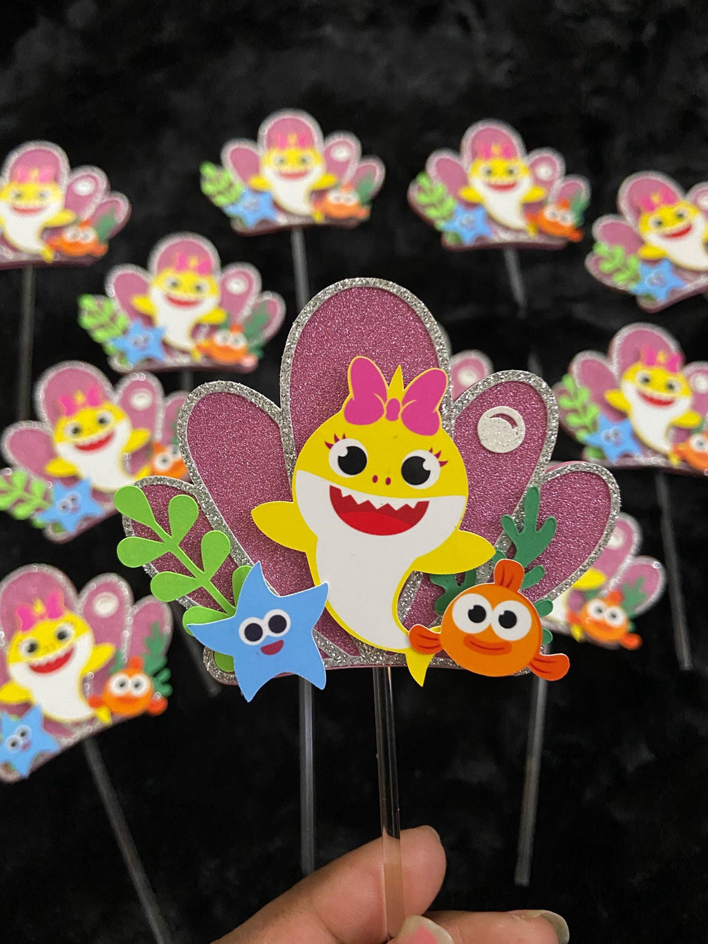 Custom Cake Topper, Birthday Cake Topper, Baby Shark Cake Topper, Cake Topper, Personalized Cake Topper, Birthday, Birthday Party Supplies