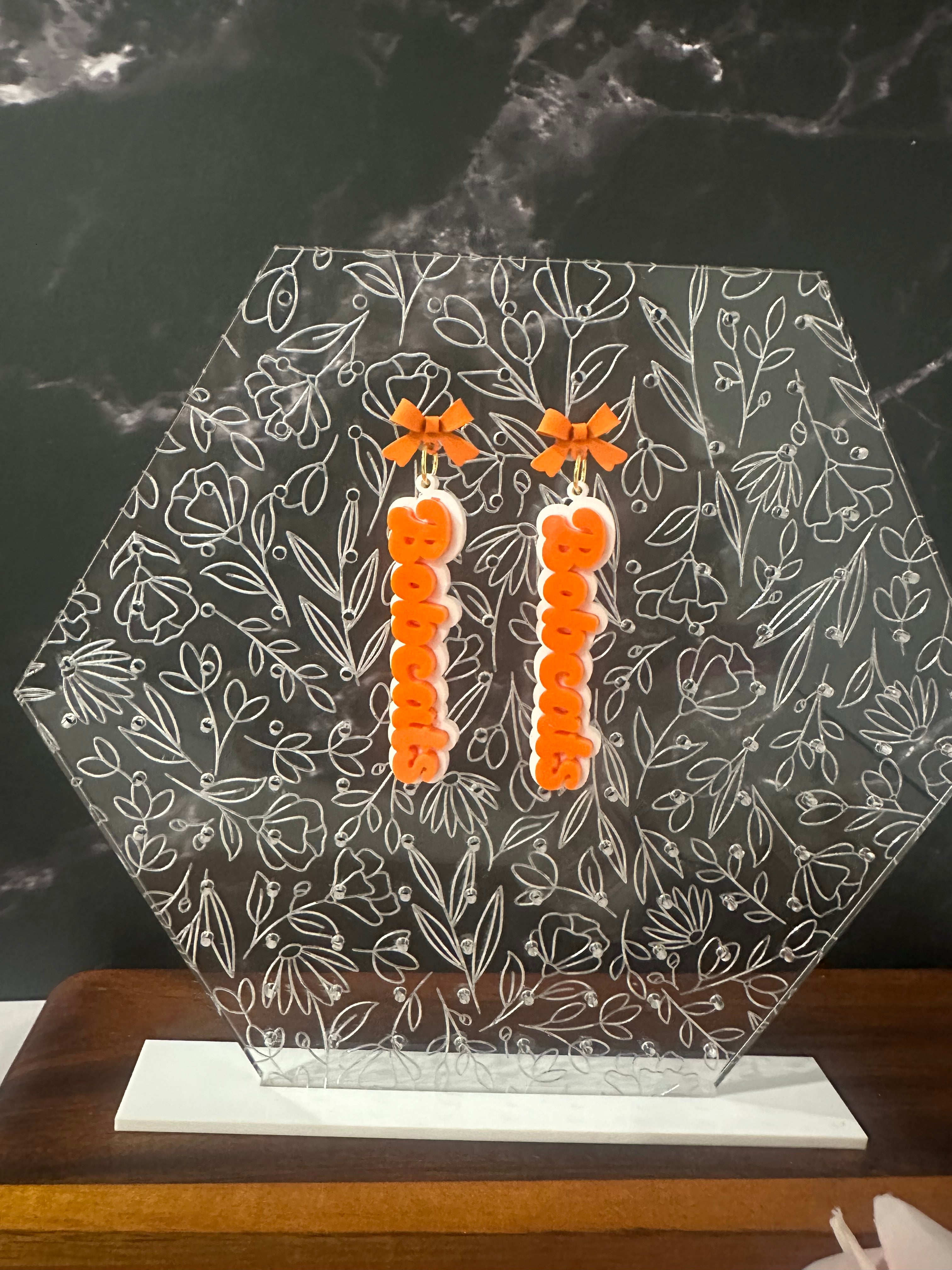 School Spirit Earrings – Custom Team Colors