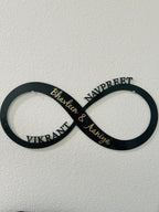 Custom Infinity Family Name Sign Acrylic/Wood