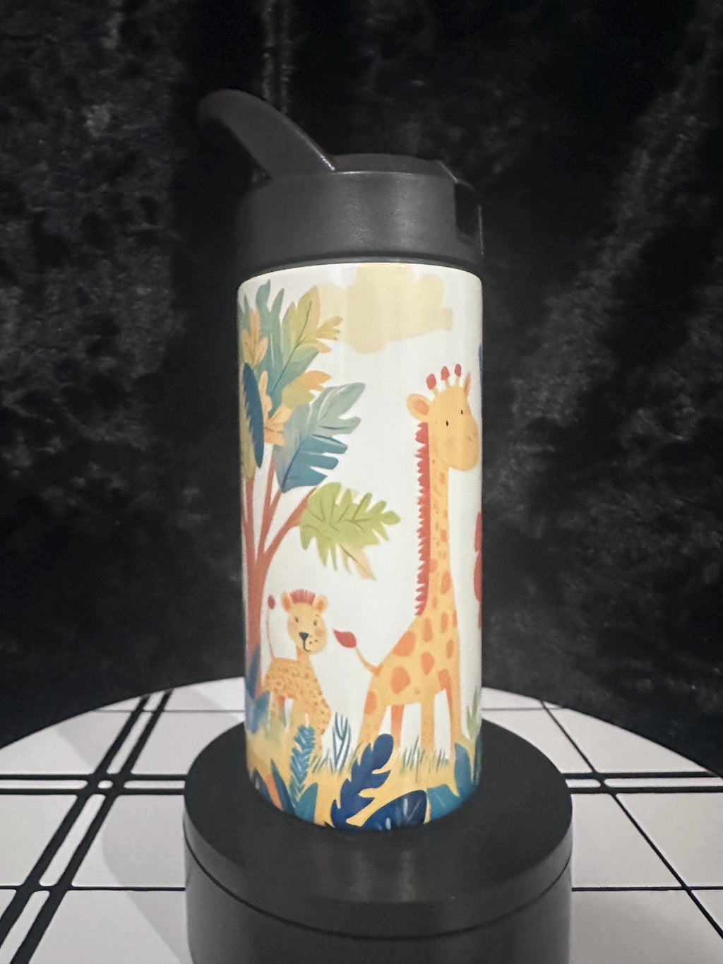 Safari Animals Tumbler, Custom Water Tumbler, 16oz 20oz Custom Tumbler, Water Tumbler for Kids, School Water Bottle, Kids Return Gifts