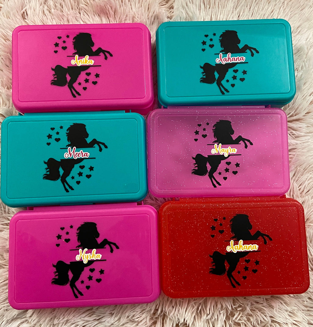 Personalized Pencil Box, Pencil Box, Crayon Box, Back to School Box , Custom Pencil Box, Kids Gifts,Kids Return Gifts, Plastic Pencil Box