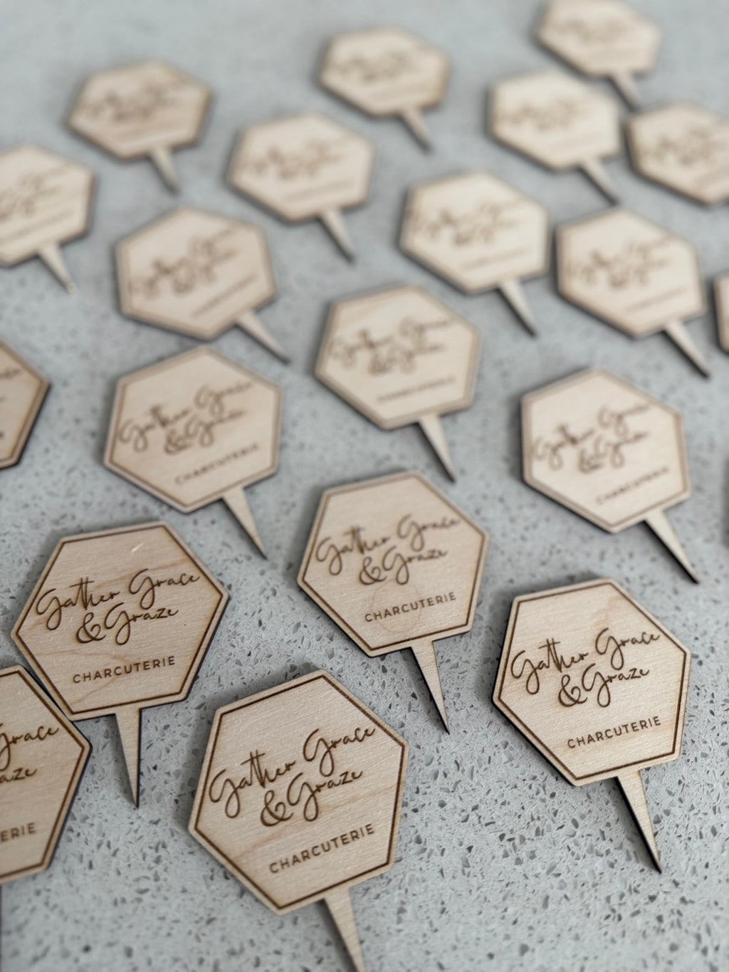 Bulk custom grazing pins for events and weddings