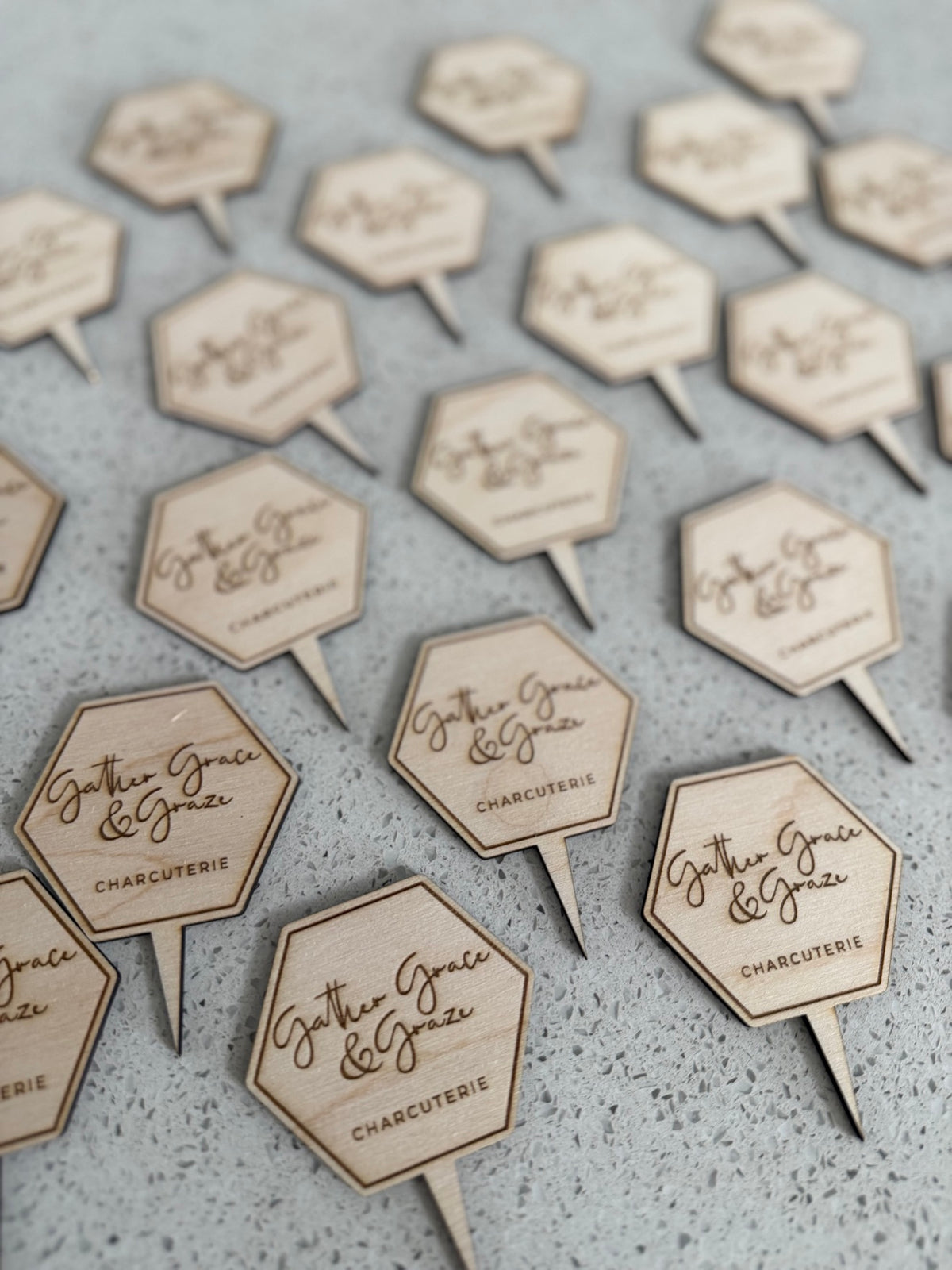 Bulk custom grazing pins for events and weddings