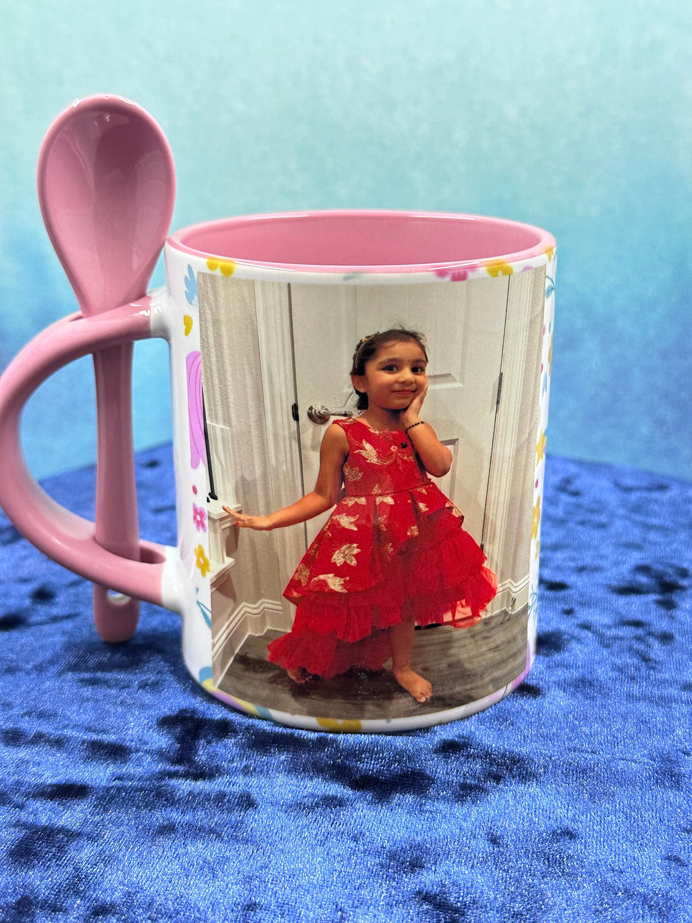 Personalized Unicorn Mug, Unicorn Mug, 11oz Mug with spoon, Return Gifts, Kids Mugs, Kids Return Gifts, Kids Drinkware, Unicorn Return Gifts