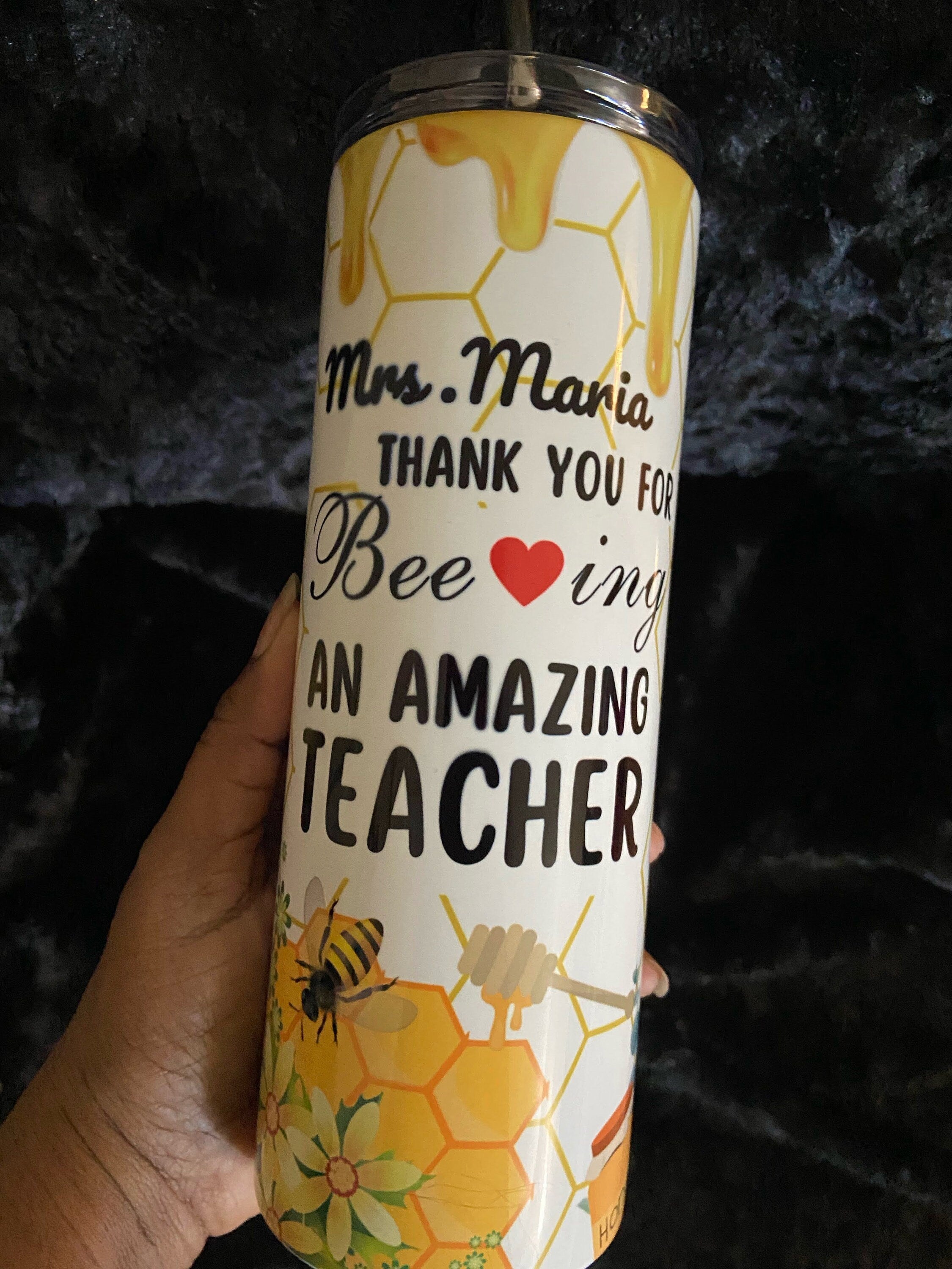 Teacher Tumbler, Bee Tumbler , Teacher Appreciation, 20oz Teacher Tumbler, Teacher Gifts, Teacher YearEnd Gifts, 20oz Tumblers, Teachers