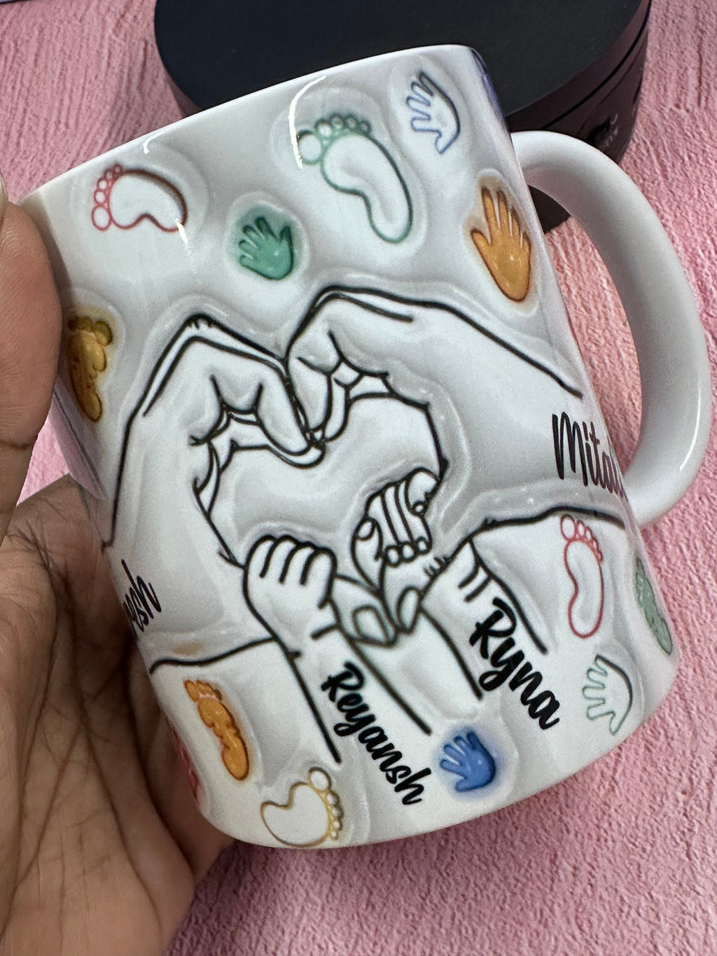 Family Mugs, Mugs, Photo Mugs, Custom Mugs, Personalized Photo Mugs, Gifts for Family, Family Matching Mugs, 3D inflated Family Mugs, Family