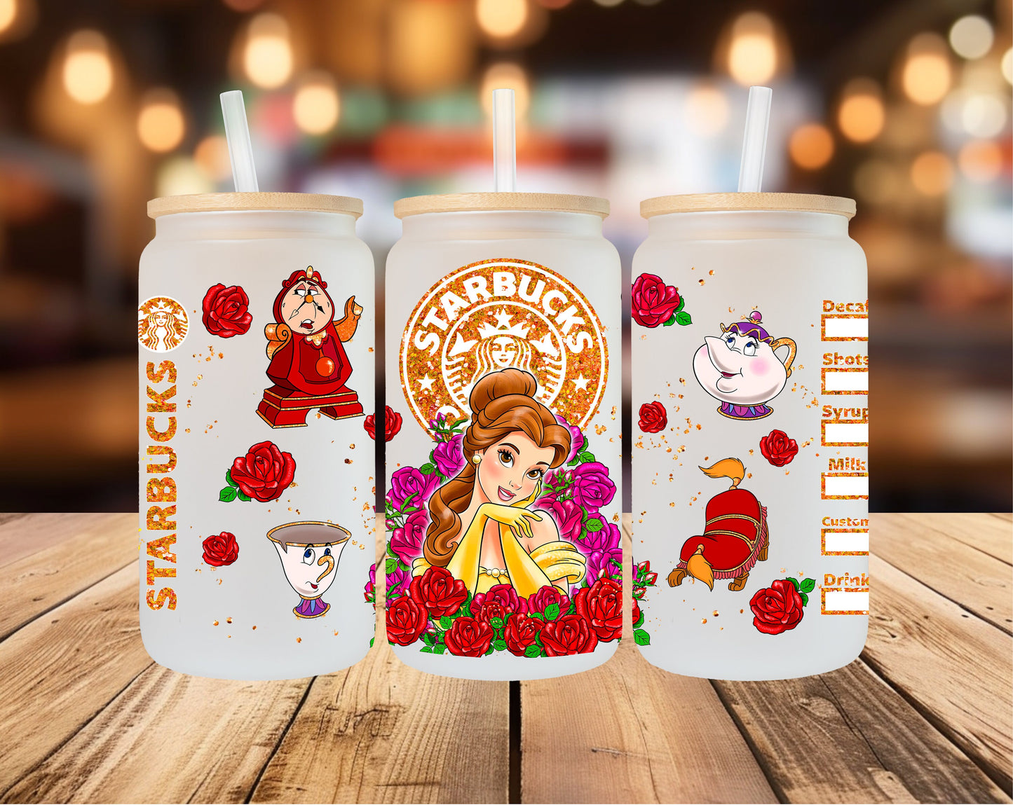 Princess Cup, 13oz 16oz 18oz Libbey Glass Cup, Princess Libbey Glass Cup, Princess Smoothie Jar, Princess Cup, Princess Coffee Cup, Princess