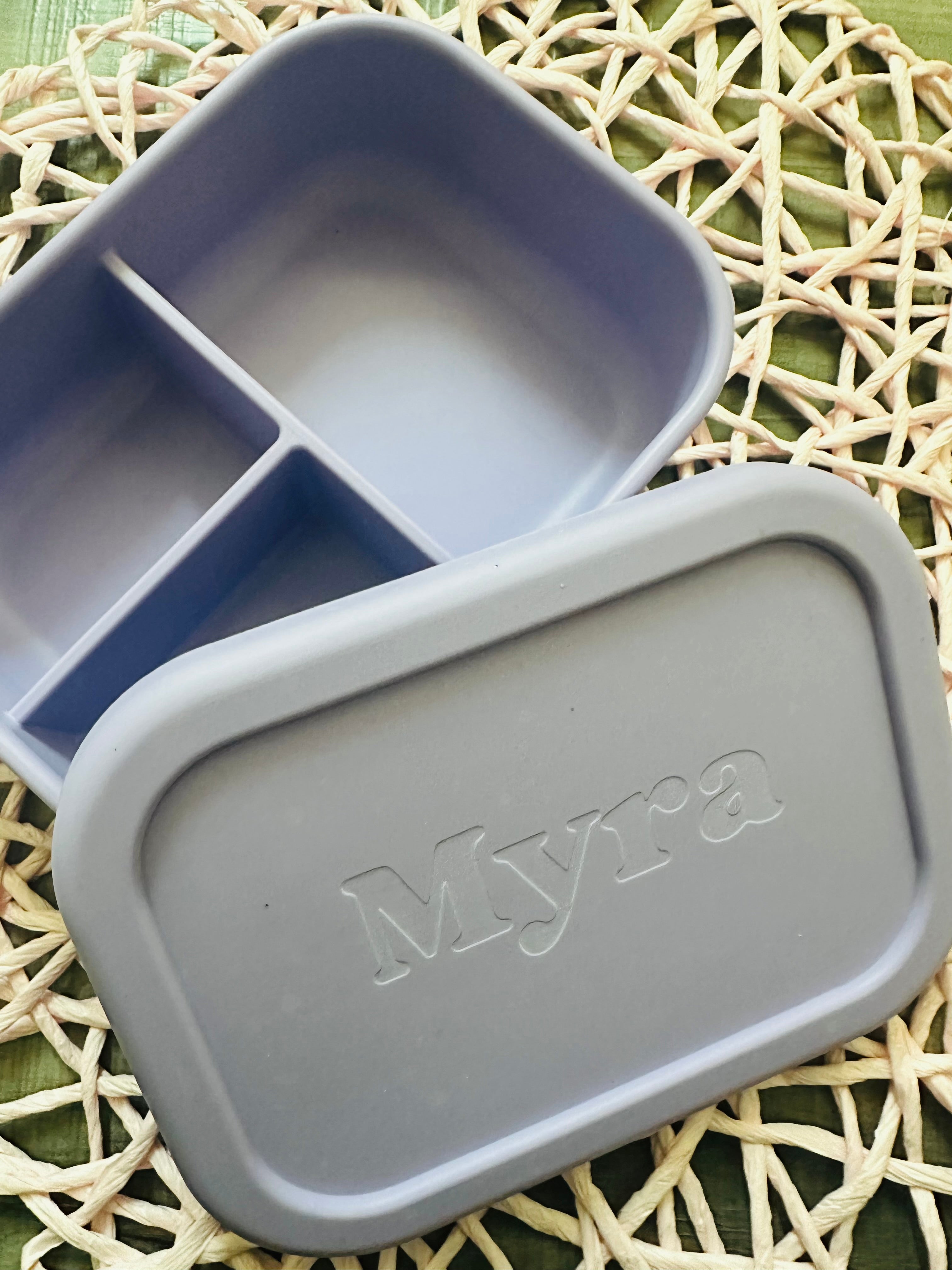 Custom Engraved Silicone Bento Lunch/Snack Box