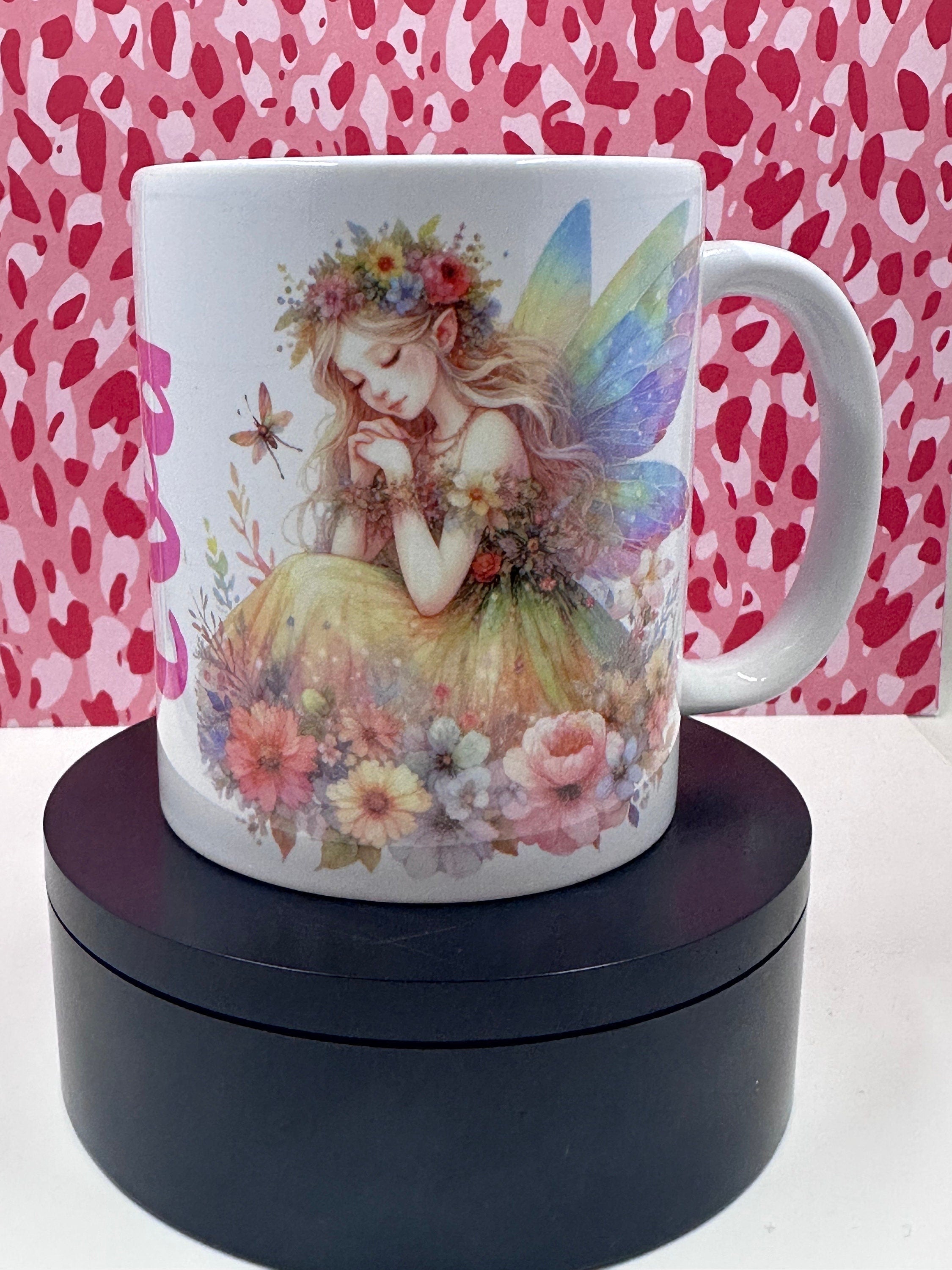Personalized Mug, Fairy Mug, 11oz Mug, Return Gifts, Kids Mugs, Kids Return Gifts, Kids Drinkware, Fairy Return Gifts, Fairy theme Mug