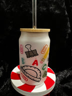 Teacher Glass Can, Teacher Appreciation Glass Can, Teacher Gifts, Teacher Appreciation Gifts,Teacher Year end Gifts, Teacher, Glass Tumbler