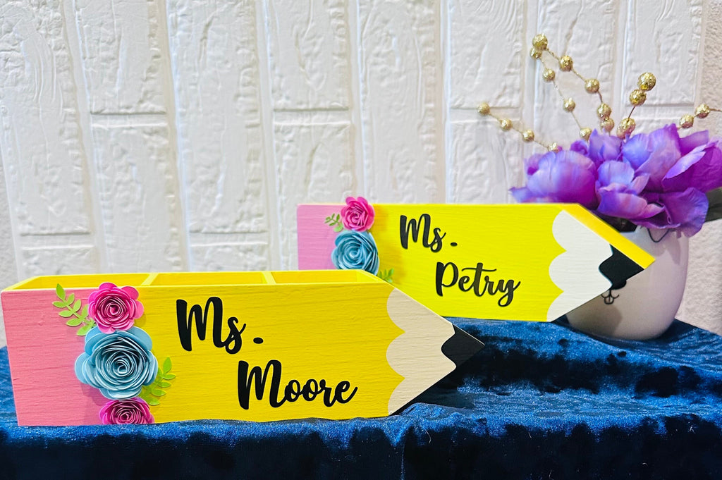 Teacher Pencil Holder, Teacher Gifts, Teacher Appreciation Gifts, Teacher Year End Gifts, Teacher Desk Pencil Holder, Back to School Gifts