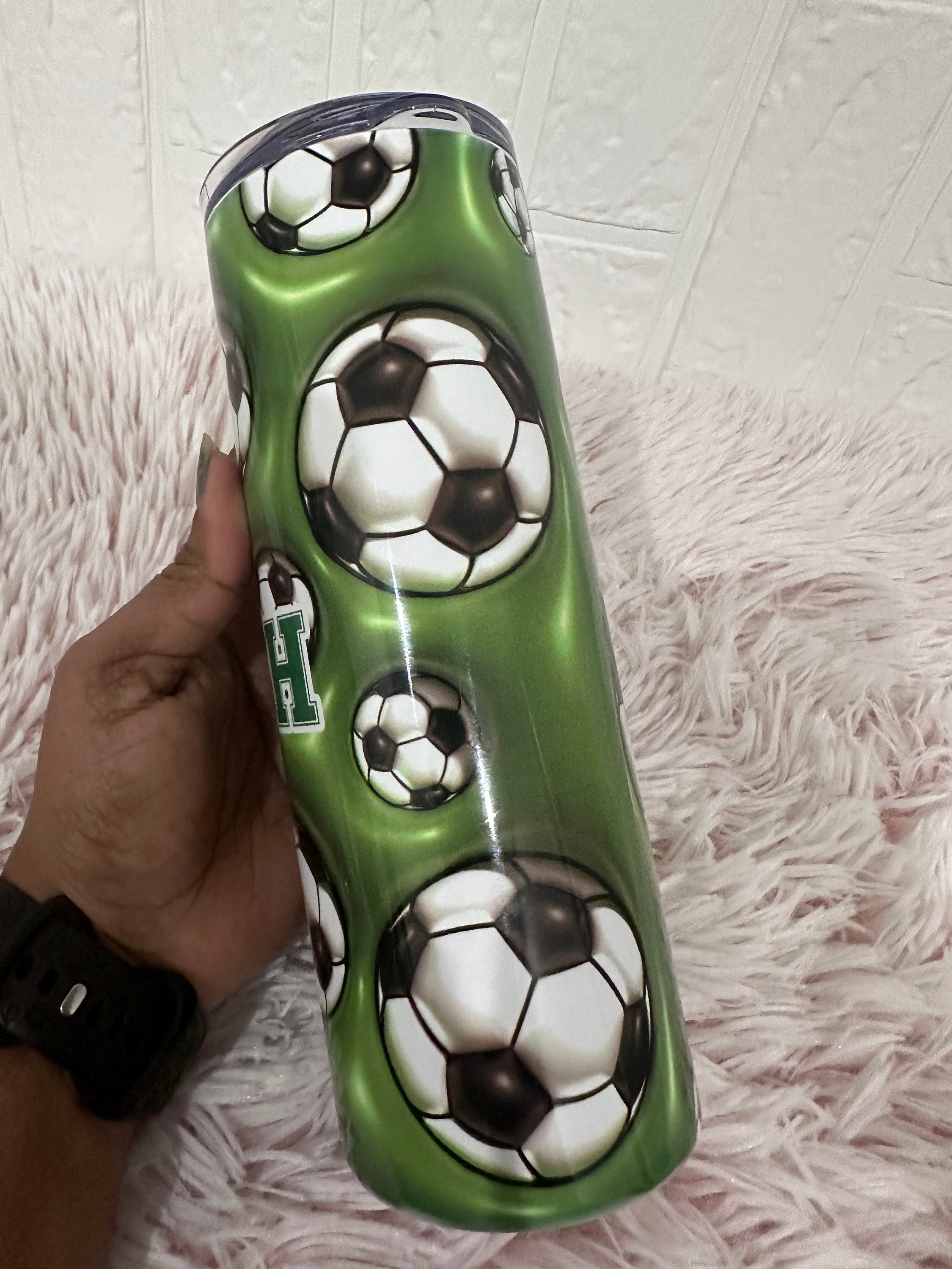20oz Tumbler Soccer Theme, Soccer Theme Tumbler, 12oz Tumblers, Return Gifts, Kids Tumblers, Tumblers Birthday Gifts, Custom Gifts, Tumblers