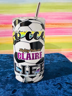 Soccer Girls Tumbler, Soccer Tumbler, 12oz Tumbler, 20oz Tumbler, Return Gifts, Kids Tumblers, Birthday Tumblers, Custom Gifts, Tumblers