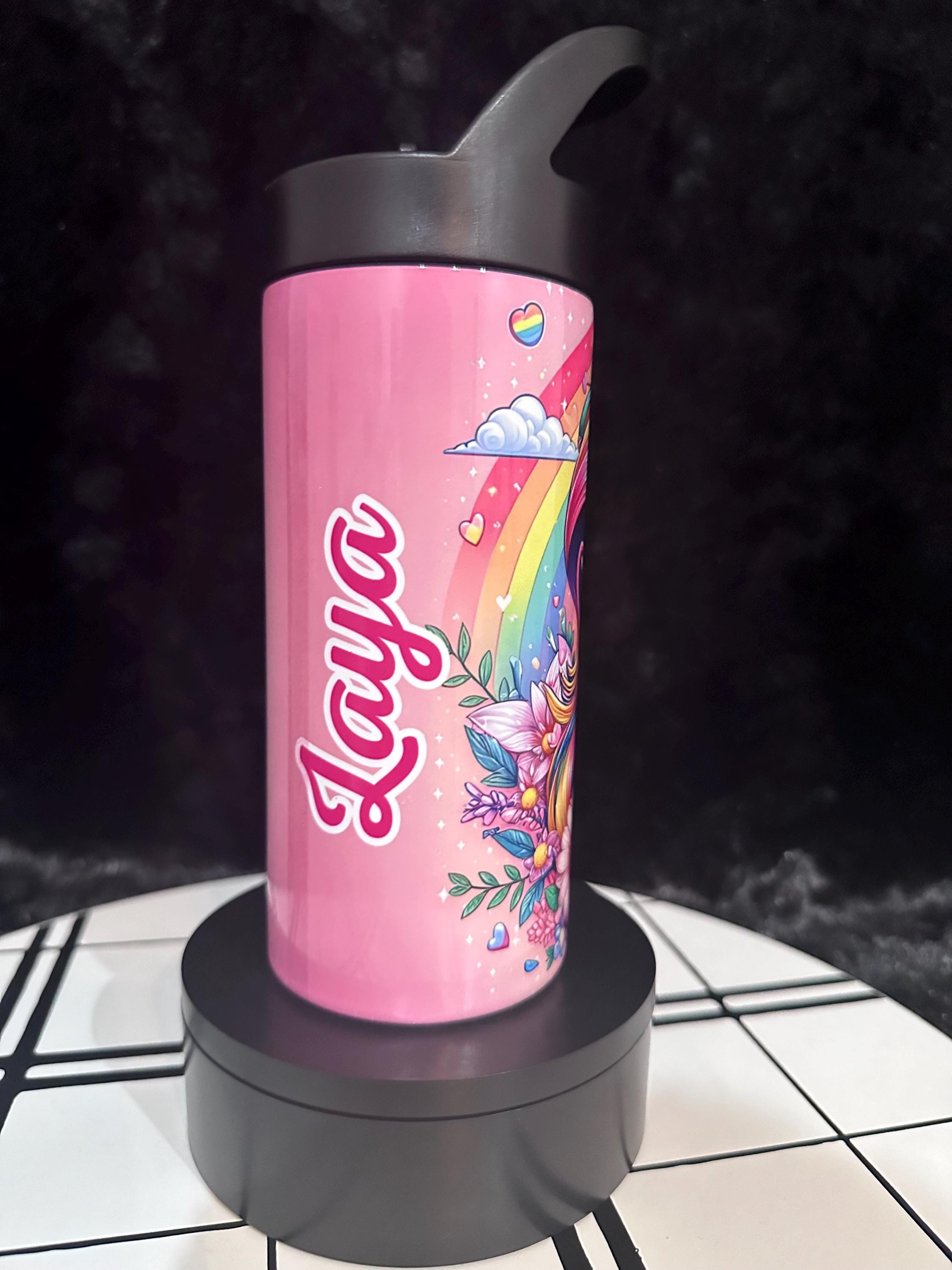 Unicorn Water Tumbler, Custom Water Tumbler, 16oz 20oz Custom Tumbler, Water Tumbler for Kids, School Water Bottle, Kids Return Gifts