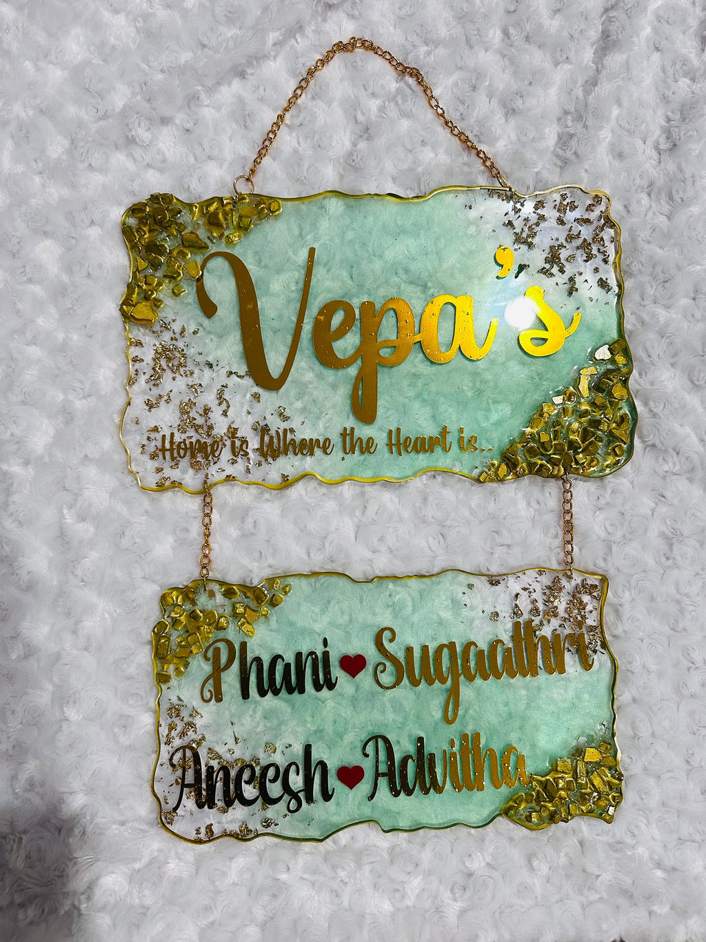Resin Name Sign, Resin Door Sign, Resin Door Hanger, Resin Name Board, Resin Family Name Sign, Resin, Housewarming Gifts, Custom Door Sign