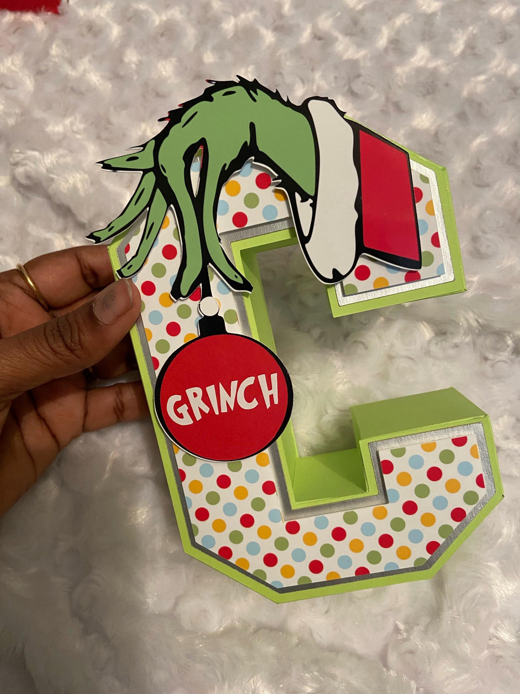 Grinch Christmas Themed 3D Paper Letters, 3d letters, Grinch 3d letters, Grinch , Christmas table decor, Christmas Grinch, Cardstock letters