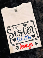 Custom T-Shirts,Custom Onesies, Sibling Matching T-Shirts,Sibling T-Shirts