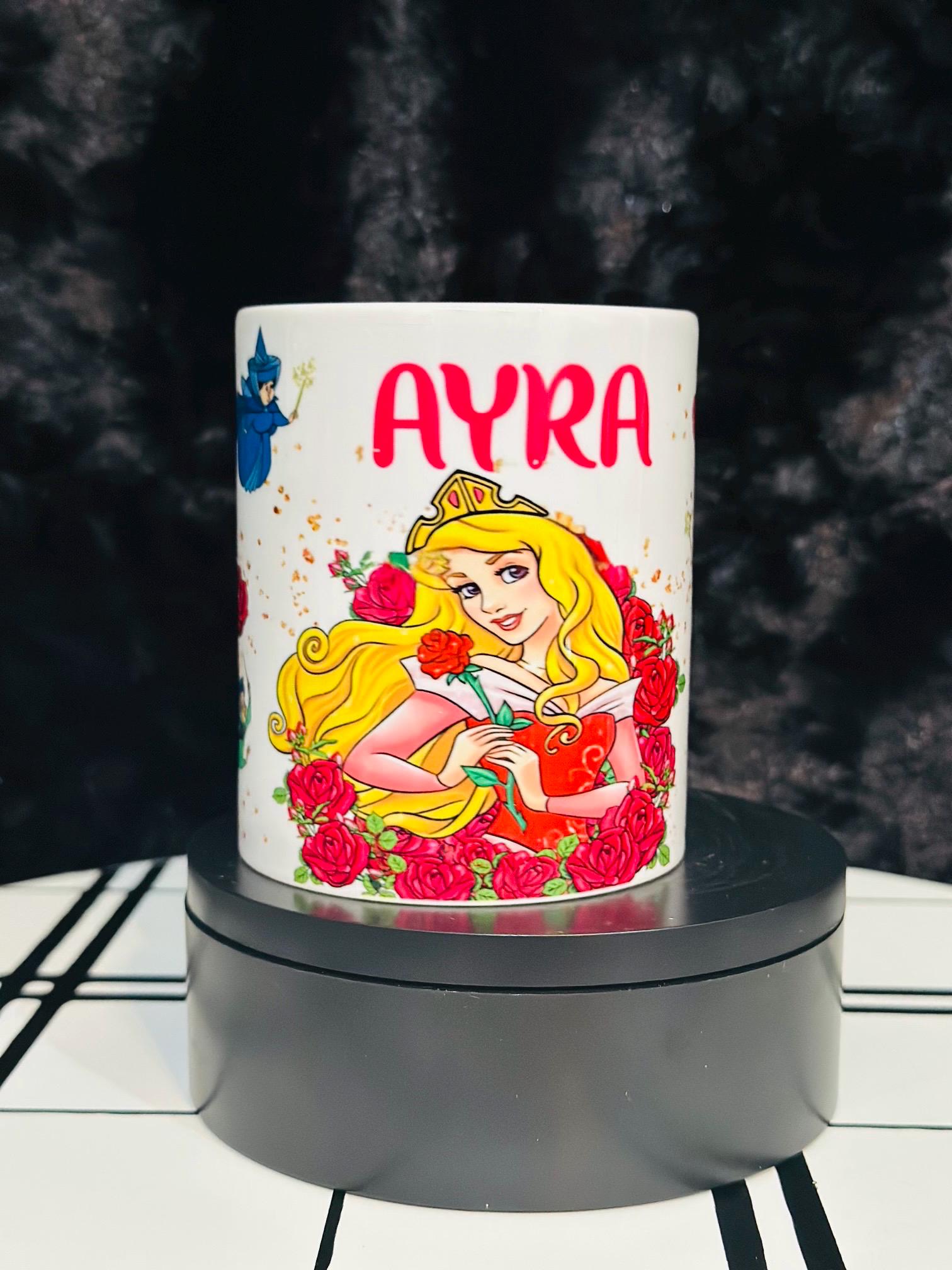 Personalized Mug, Aurora Mug, 11oz Mug, Return Gifts, Kids Mugs, Kids Return Gifts, Kids Drinkware,  Return Gifts, Aurora theme Mug