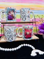 Family Mugs, Mugs, Photo Mugs, Custom Mugs, Personalized Photo Mugs, Gifts for Family, Family Matching Mugs, 3D inflated Family Mugs, Family