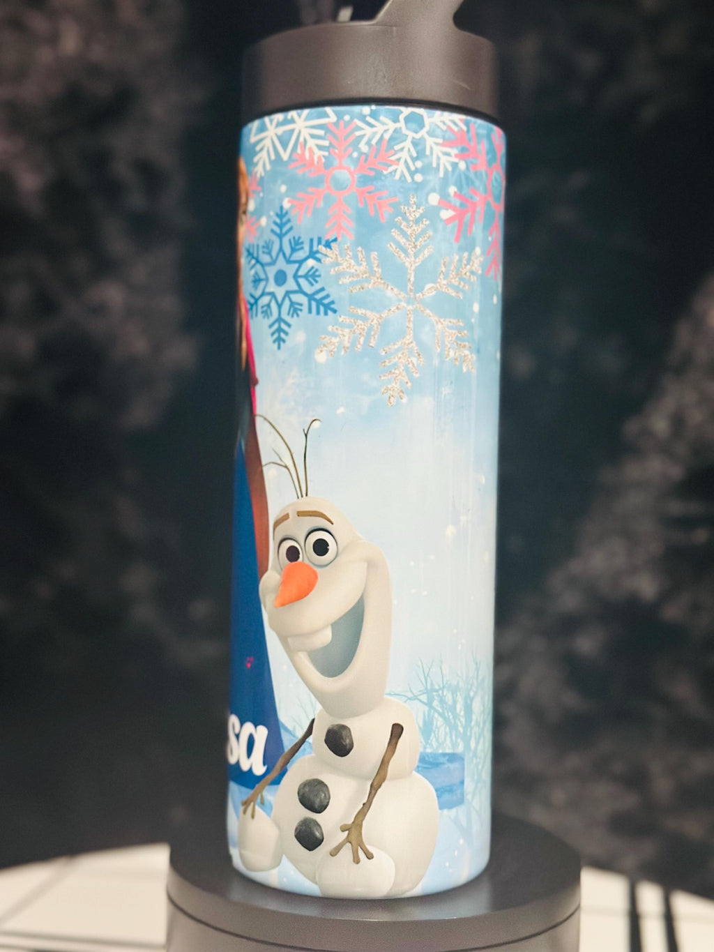 Elsa Water Tumbler, Custom Water Tumbler, 16oz 20oz Custom Tumbler, Water Tumbler for Kids, School Water Bottle, Kids Return Gifts