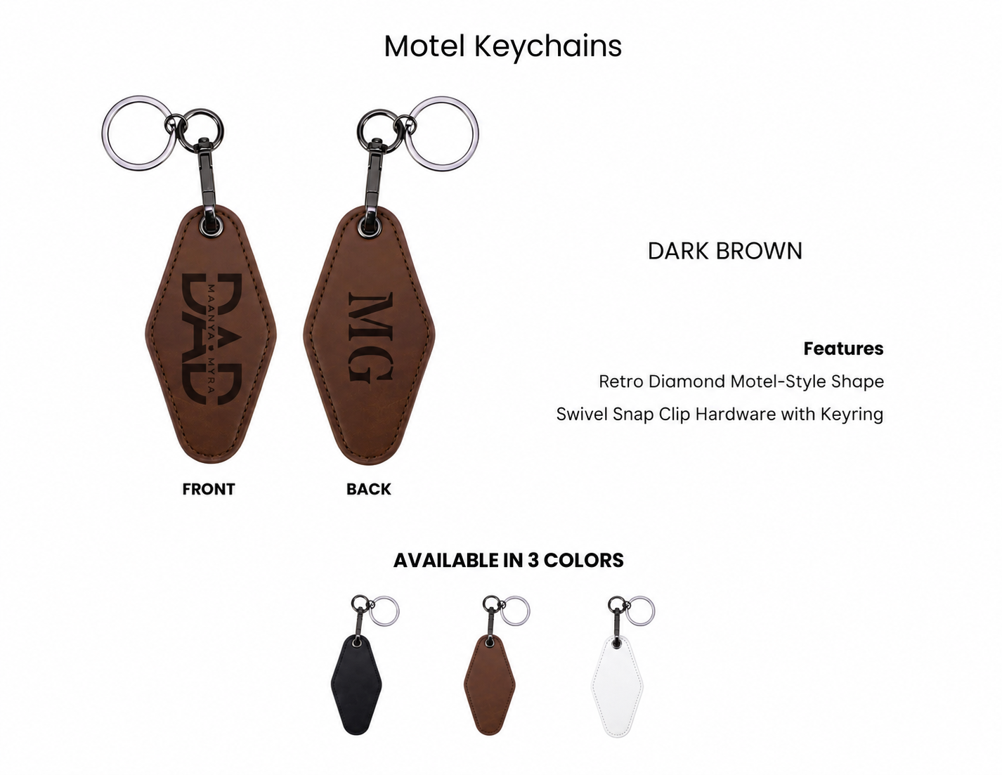 Motel Keychains- Fathers Day Gift