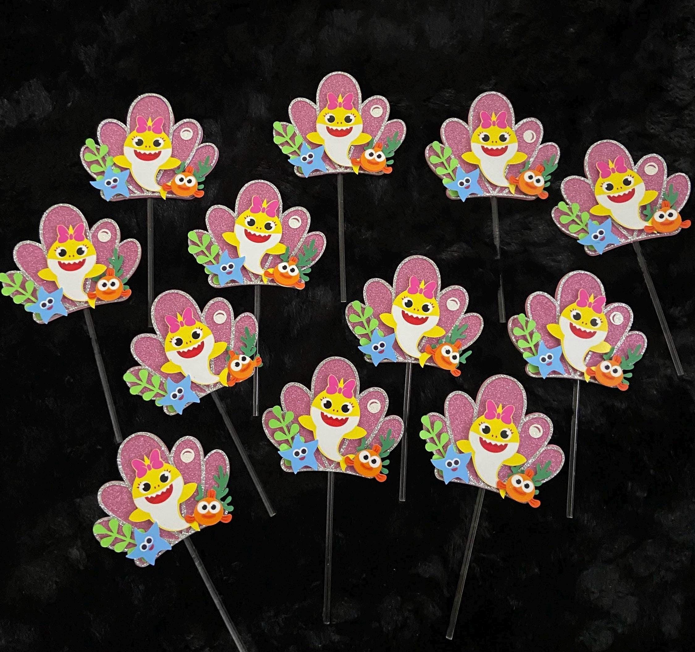 Custom Cake Topper, Birthday Cake Topper, Baby Shark Cake Topper, Cake Topper, Personalized Cake Topper, Birthday, Birthday Party Supplies