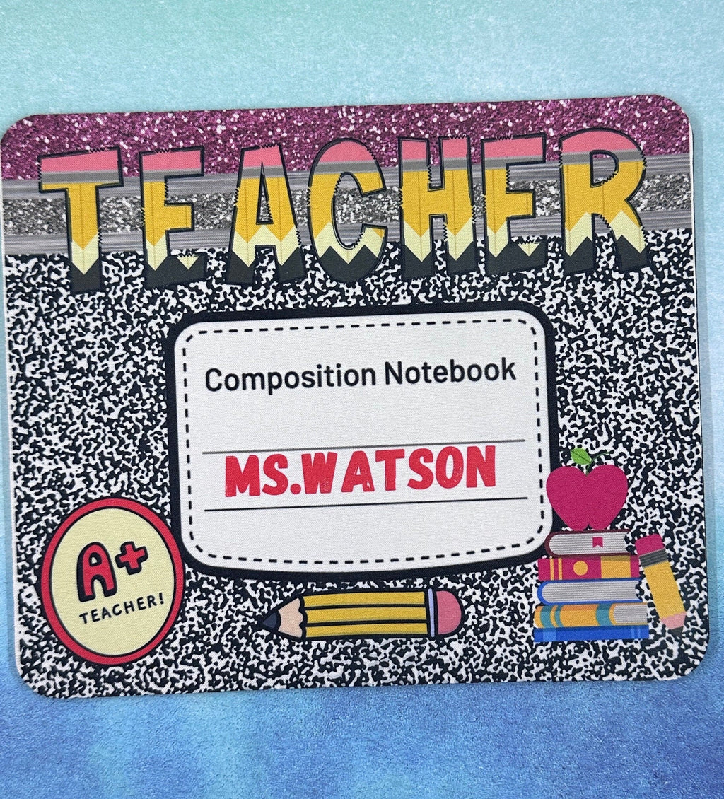 Teacher Mouse Pad, Teacher Gifts, Teacher Desk Supplies, Mouse Pad, Teacher Year end Gifts, Mousepads, School Supplies, Back to School