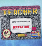 Teacher Mouse Pad, Teacher Gifts, Teacher Desk Supplies, Mouse Pad, Teacher Year end Gifts, Mousepads, School Supplies, Back to School