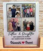 Father's Day Photo Frame with Light, Dad Gifts, Dad Photo frame, Light Frame, unique gifts, Unique Dad Gifts, Fathers day Gifts, Glass Frame