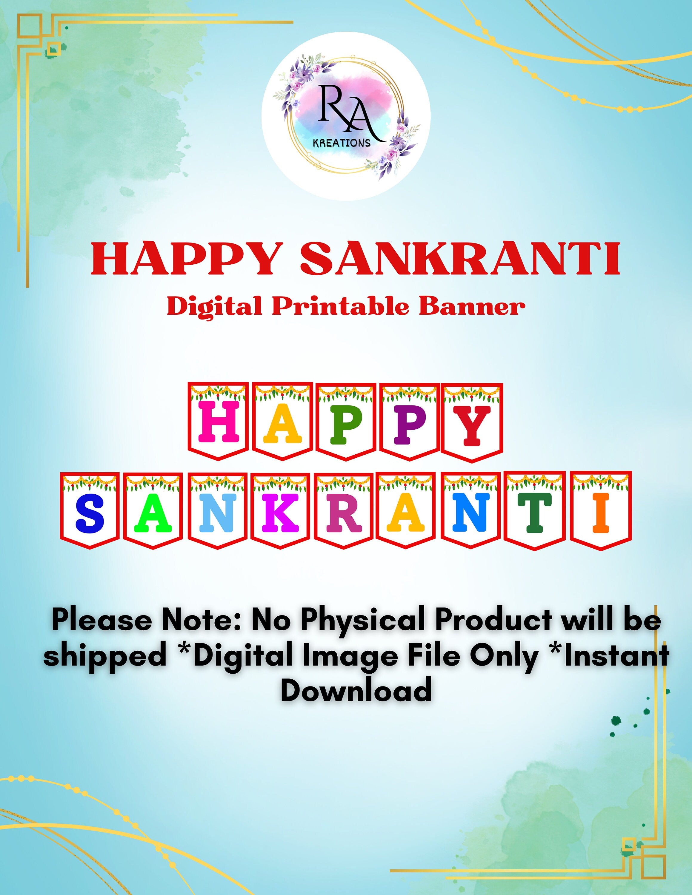 Happy Sankranti Digital Banner, Sankranti Digital File, Sankranti Banner, Banner File, Indian Festival Banner