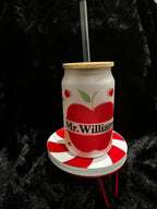 Teacher Glass Can, Teacher Appreciation Glass Can, Teacher Gifts, Teacher Appreciation Gifts,Teacher Year end Gifts, Teacher, Glass Tumbler