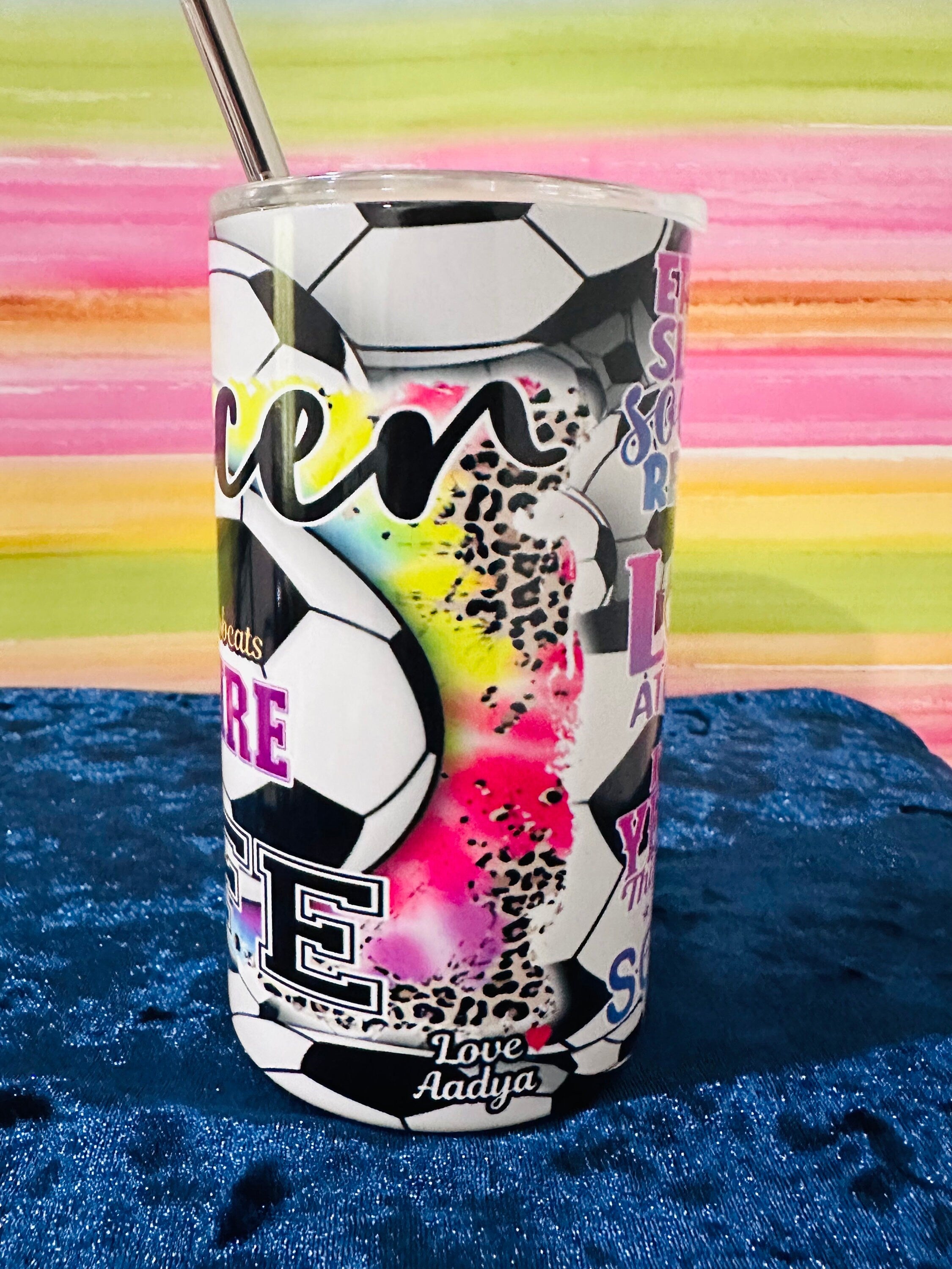 Soccer Girls Tumbler, Soccer Tumbler, 12oz Tumbler, 20oz Tumbler, Return Gifts, Kids Tumblers, Birthday Tumblers, Custom Gifts, Tumblers