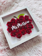 Teacher Shadow Box, Teacher Gifts, Teacher Appreciation Gifts, Apple Shadow Box, Shadow Box, Teacher End of the year Gifts, Teacher, Gifts