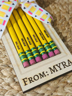 Engraved Pencils, Engraved pencils with Holder,Custom Pencils, Engraved Pencils, Teacher Pencils, Appreciation Gifts, Teacher Gifts, Pencils