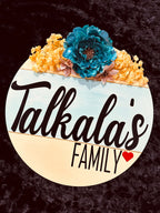 Wooden Round Door Hanger,Customised Door Sign,Welcome Door sign,Door Hanger