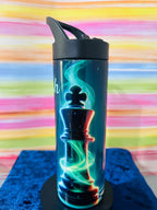 Chess Theme Water Tumbler, Custom Water Tumbler,16oz 20oz Custom Tumbler, Water Tumbler for Kids, School Water Bottle, Kids Return Gifts