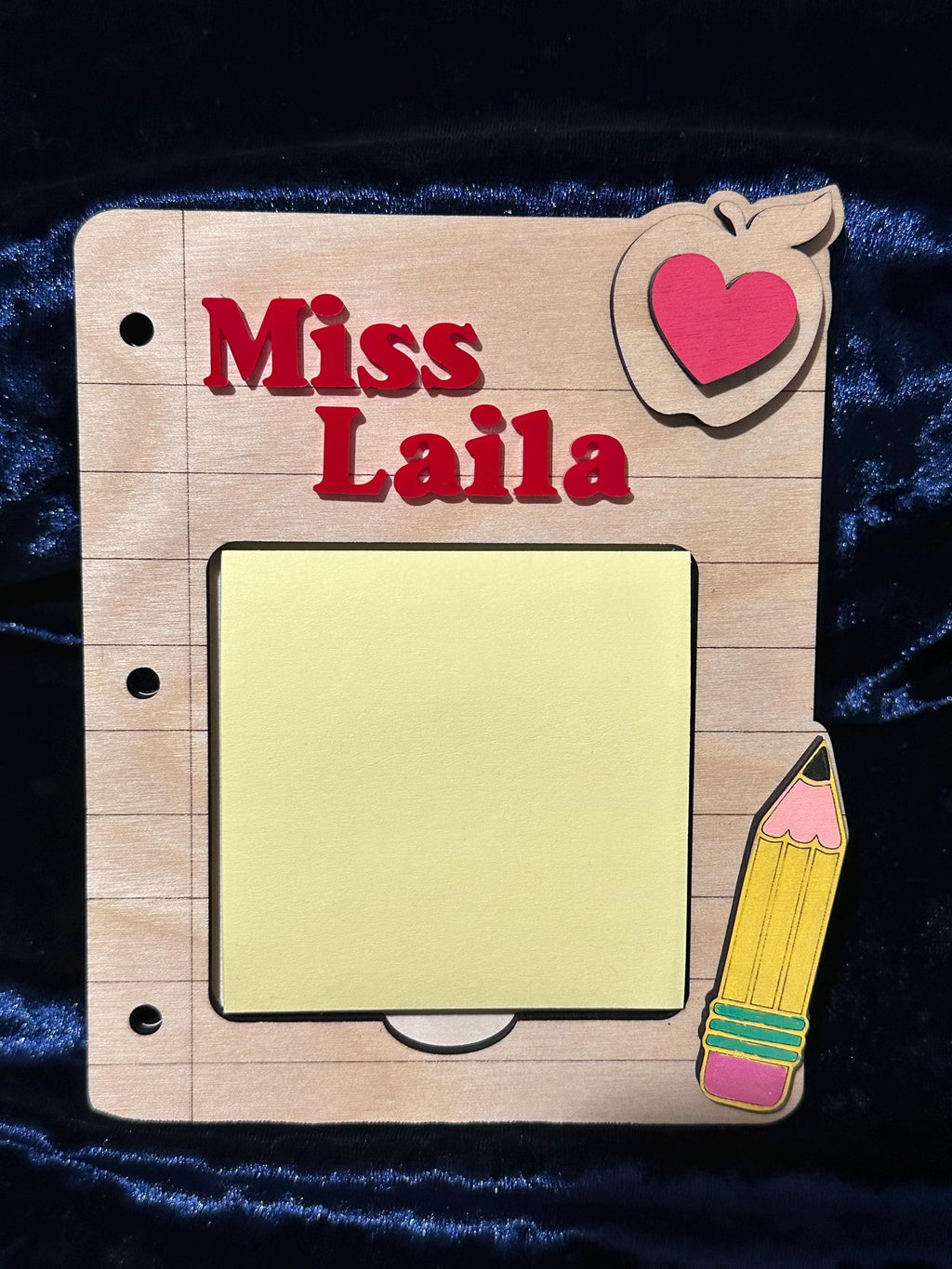 Teacher Gifts, Postit Notepad Holder, Teacher Thank You, Personalized Teacher Gift, Gifts for Teacher, End of Year, Teacher Gifts, Note Pad