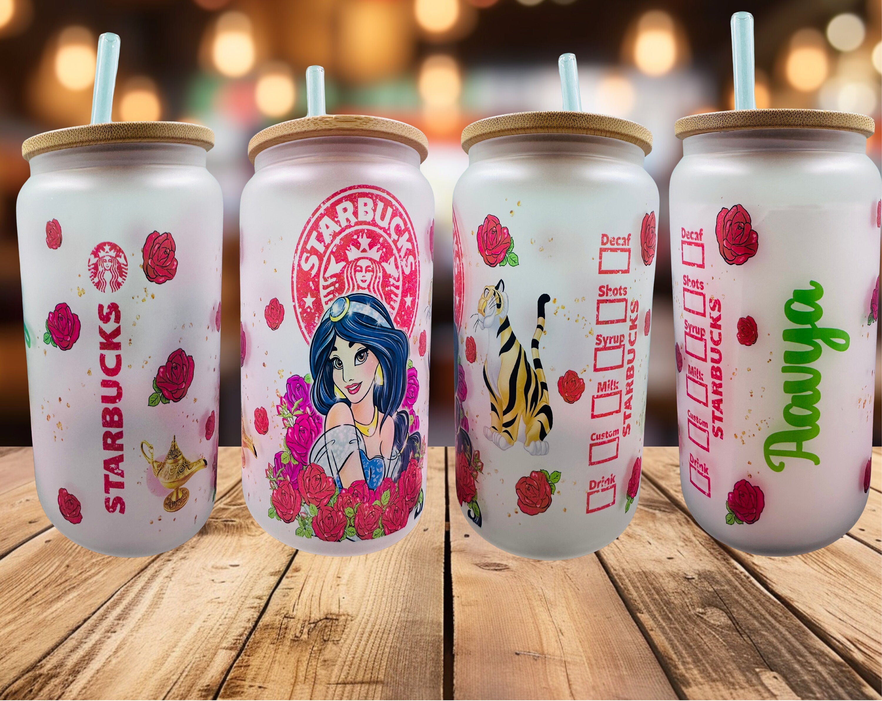 Princess Cup, 13oz 16oz 18oz Libbey Glass Cup, Princess Libbey Glass Cup, Princess Smoothie Jar, Princess Cup, Princess Coffee Cup, Princess