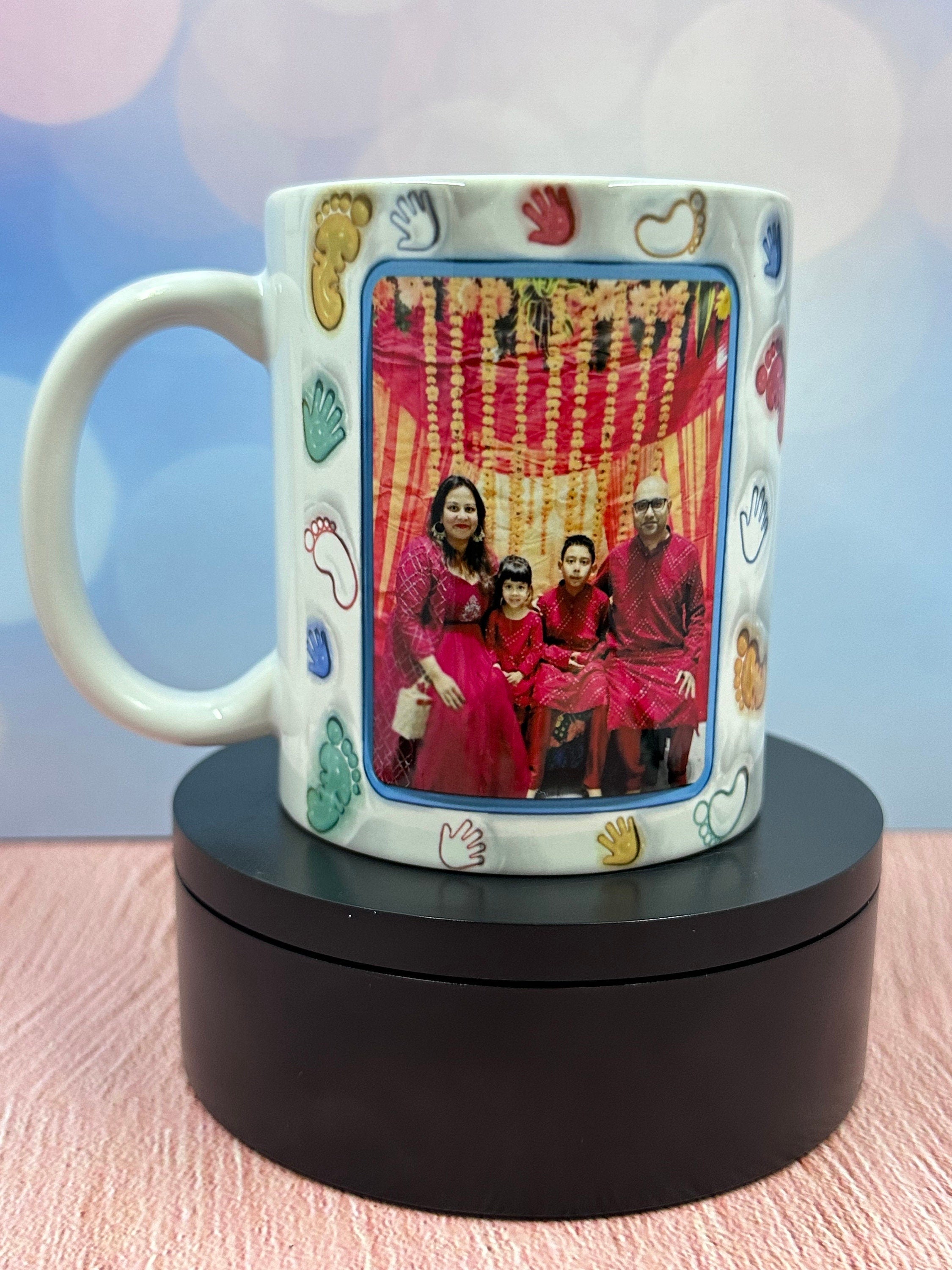 Family Mugs, Mugs, Photo Mugs, Custom Mugs, Personalized Photo Mugs, Gifts for Family, Family Matching Mugs, 3D inflated Family Mugs, Family