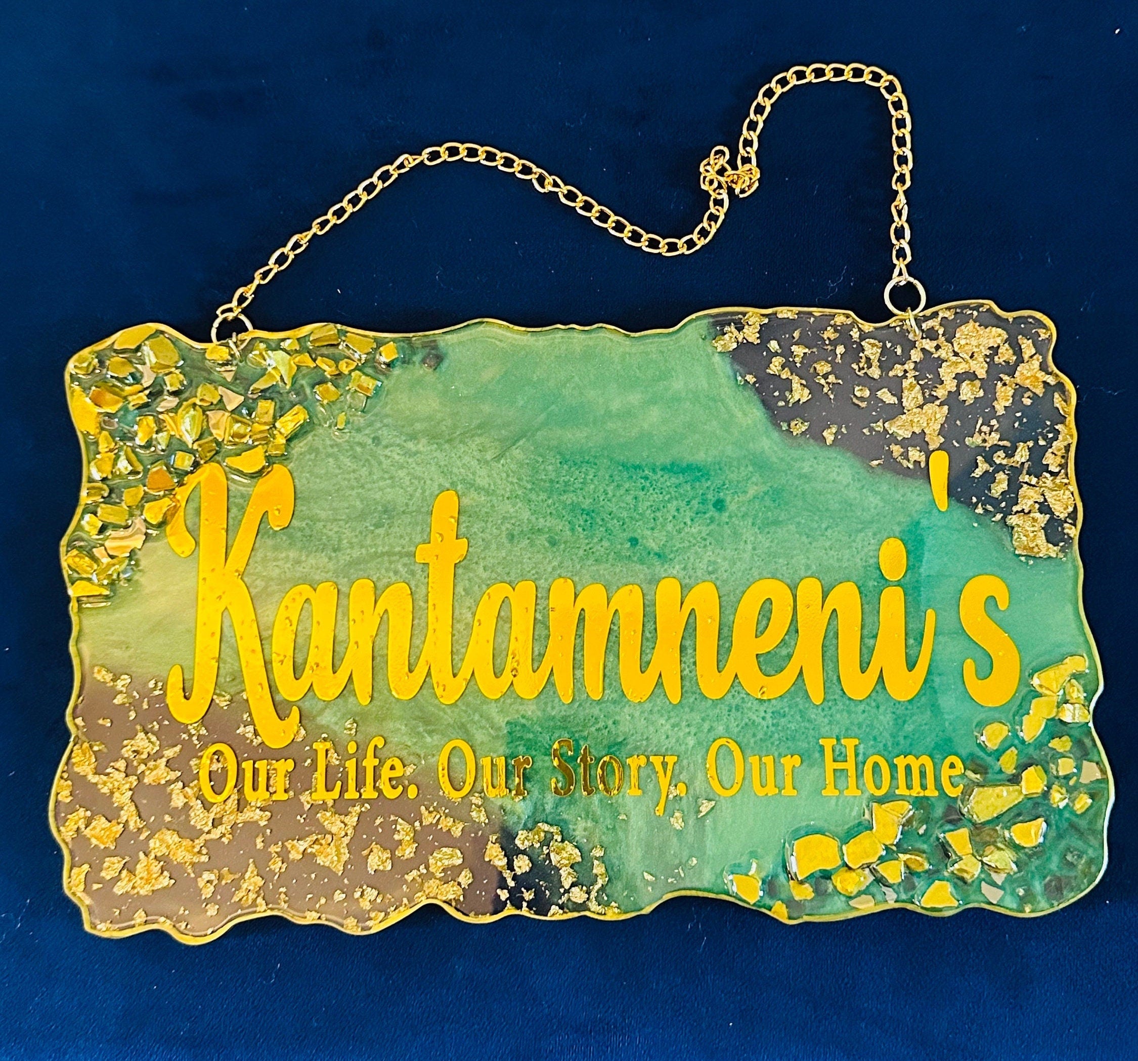 Resin Name Sign, Resin Door Sign, Resin Door Hanger, Resin Name Board, Resin Family Name Sign, Resin, Housewarming Gifts, Custom Door Sign