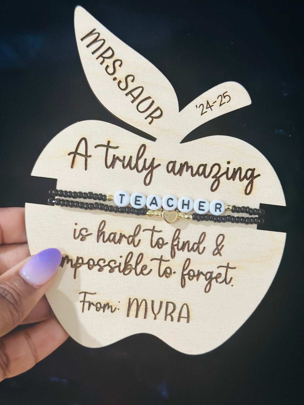 Teacher Gift, Teacher gift Appreciation day, End of the year gifts for teacher, Personalized Gift for Teacher, Teacher Bracelets, Bracelet Gifts
