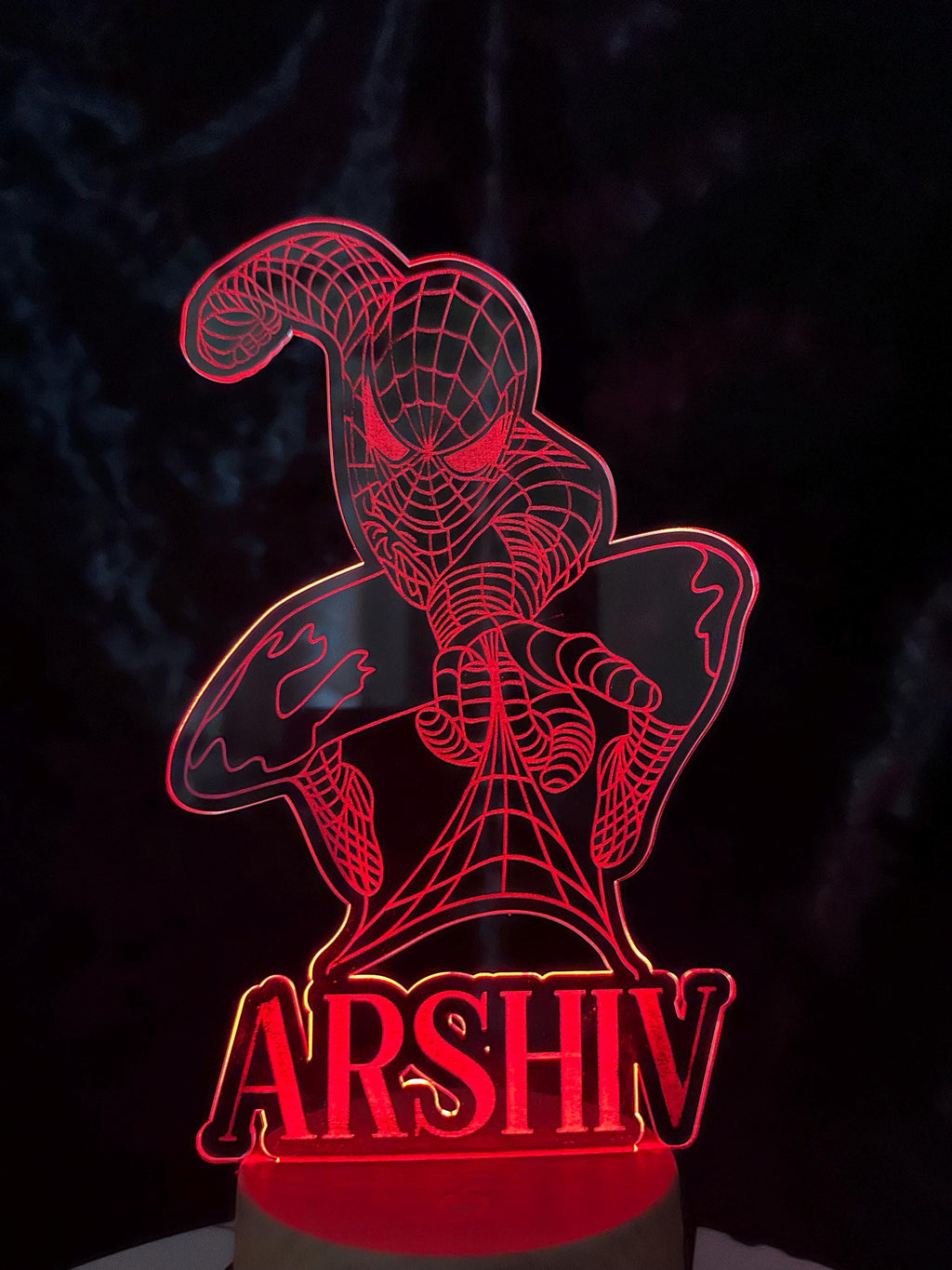 Spiderman Night Light, Kids Night Light, Cute Night Light, Custom Night Light, Gift for Kids, Personalized Night Light, Night Light, Gifts