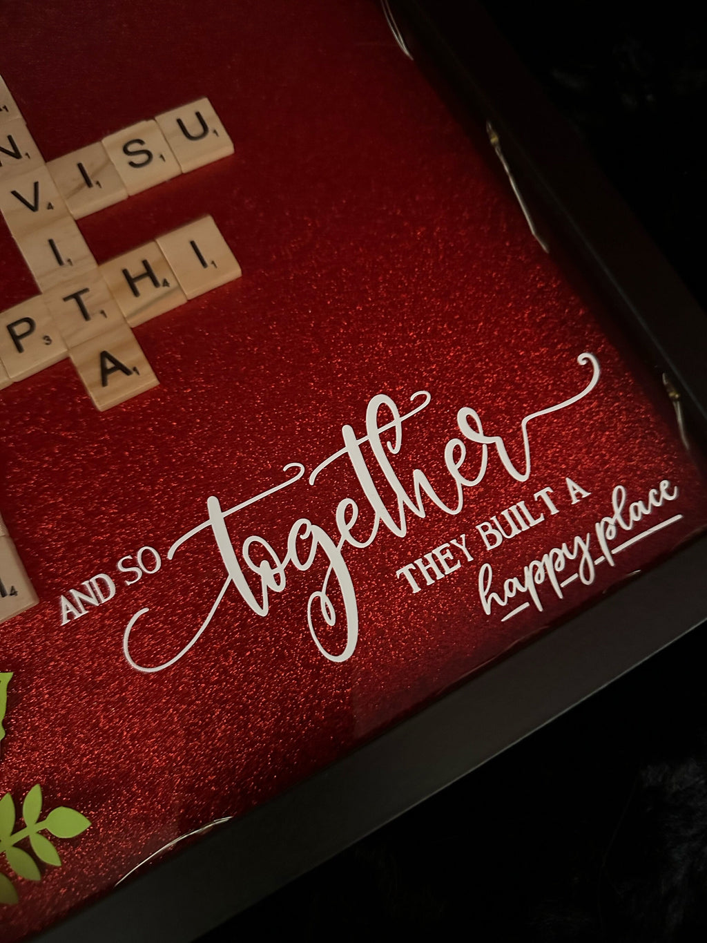 Scrabble Shadow Box, Housewarming Shadow Box, Housewarming Gifts, Shadow Box, Scarbble Family Shadow Box,Housewarming Gift