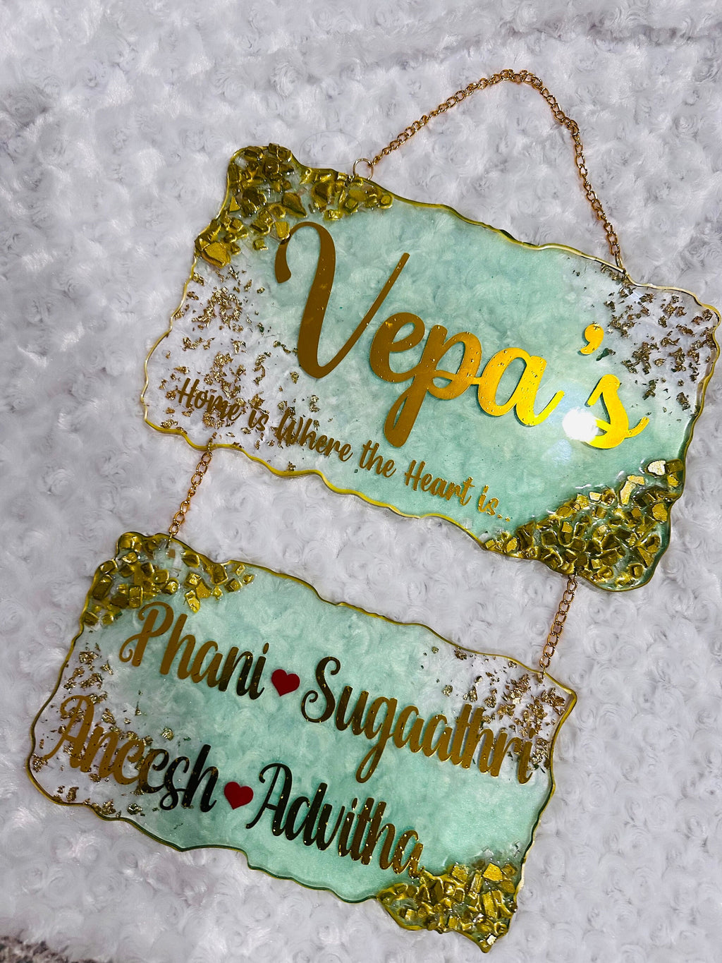 Resin Name Sign, Resin Door Sign, Resin Door Hanger, Resin Name Board, Resin Family Name Sign, Resin, Housewarming Gifts, Custom Door Sign