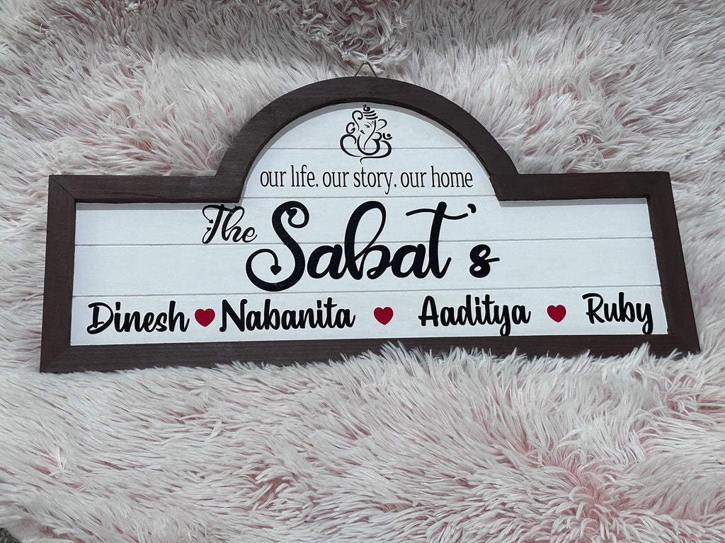 Family Name Sign,Name Boards,Family Name Boards,Entryway Sign,Indian Family Name Boards,Welcome Board
