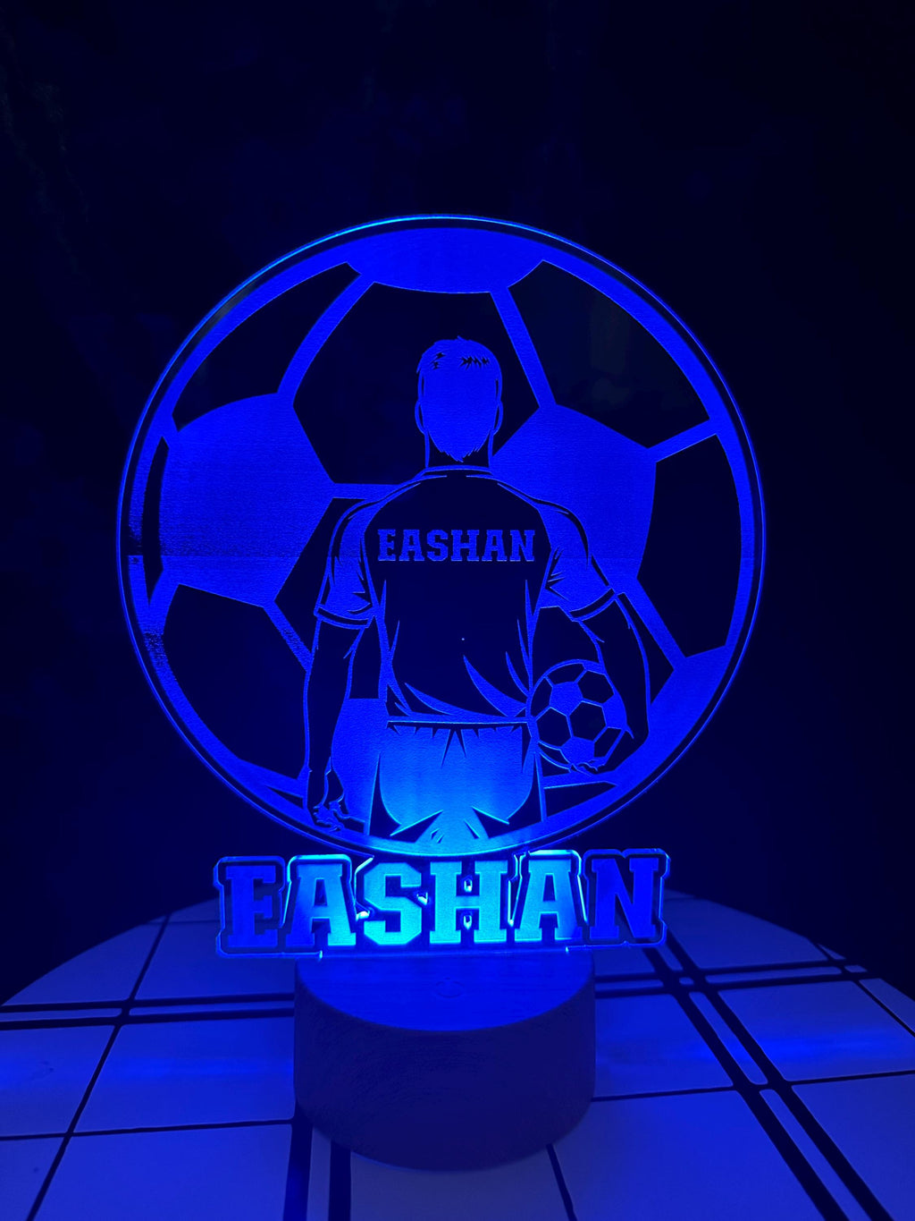 Soccer Night Light, Kids Night Light, Engraved Night Light, Custom Night Light, Gift for Kids, Personalized Night Light, Night Light, Gifts